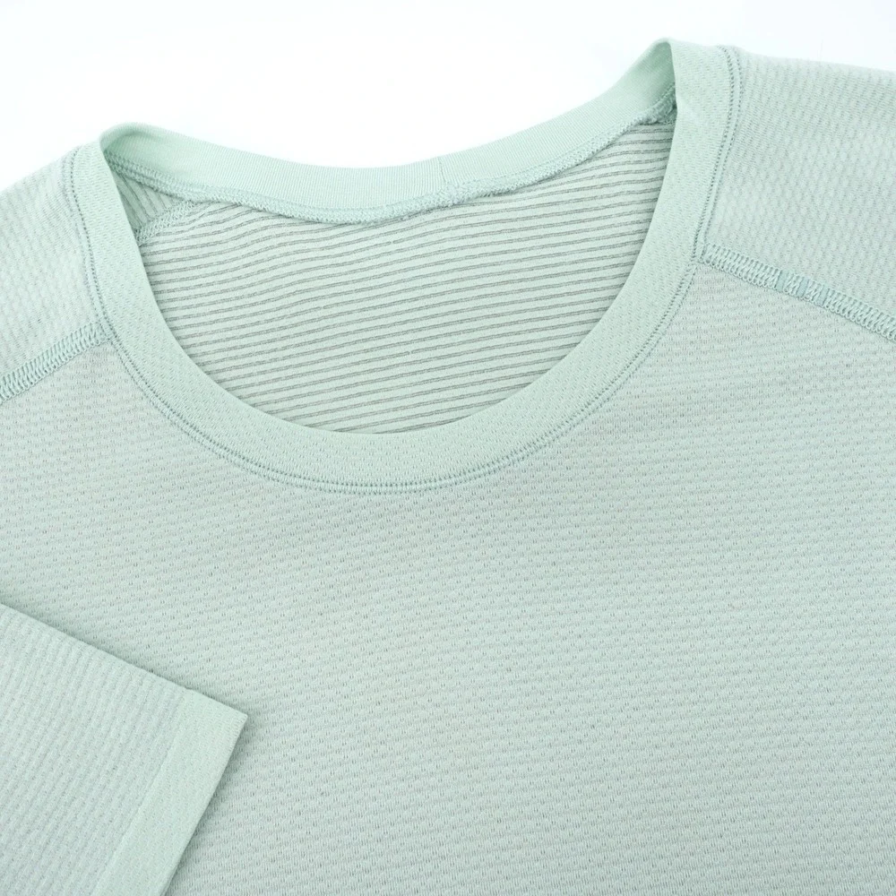 Lululemon Shirt Mens Large Green Short Sleeve Metal Vent Tech Workout Gym Logo - Picture 1 of 7
